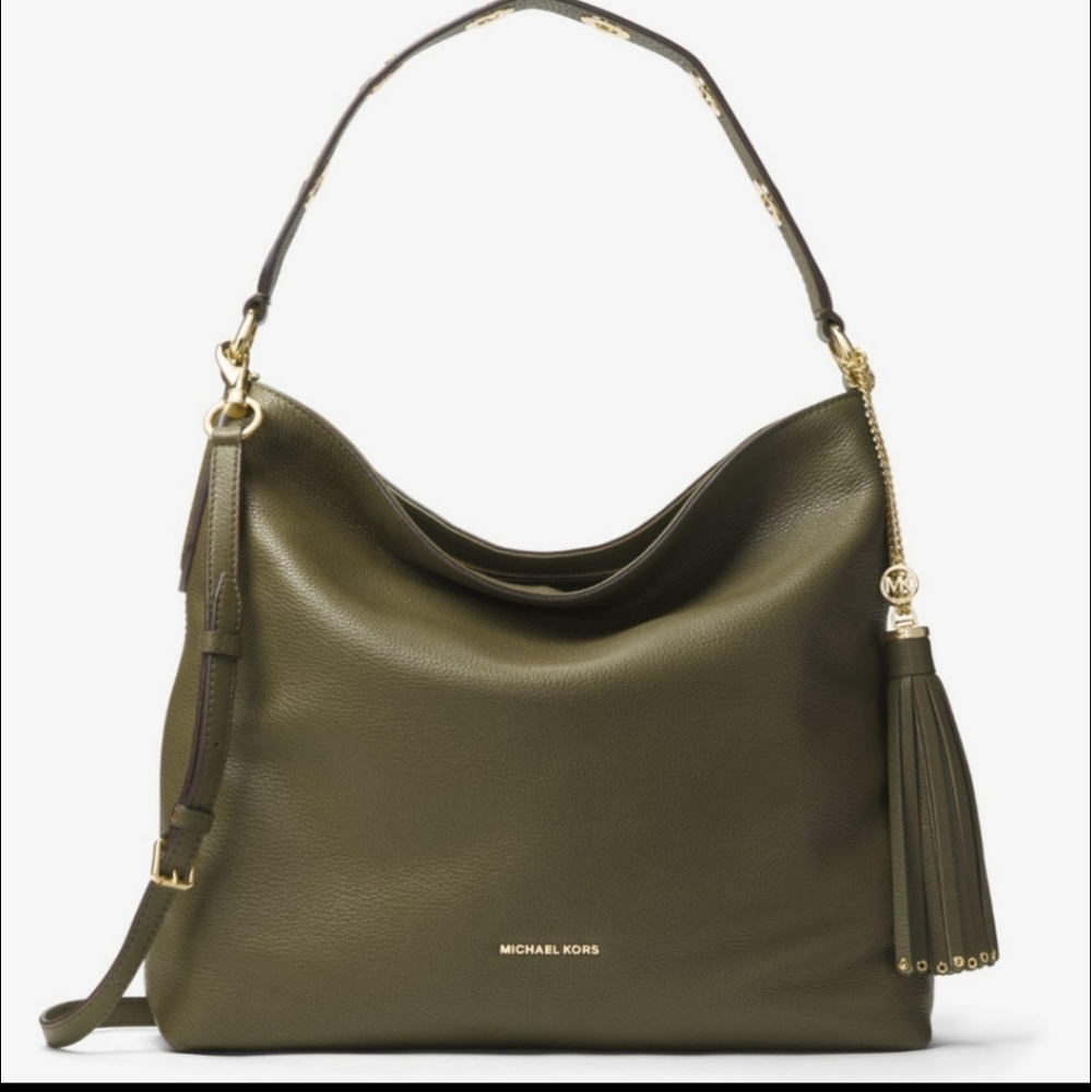 Michael Kors Olive Brooklyn Shoulder Bag